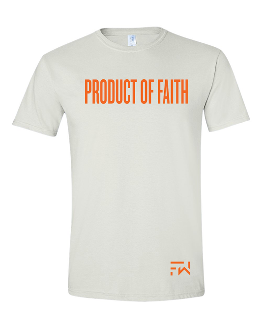 Product of Faith White w Orange