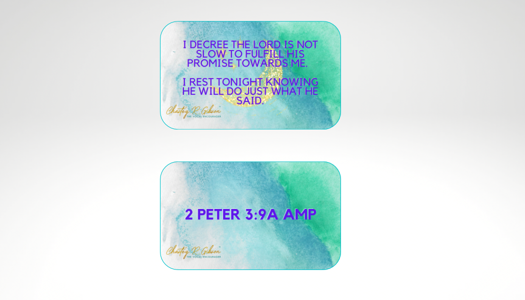 Give It To God and Go To Sleep Declaration Cards